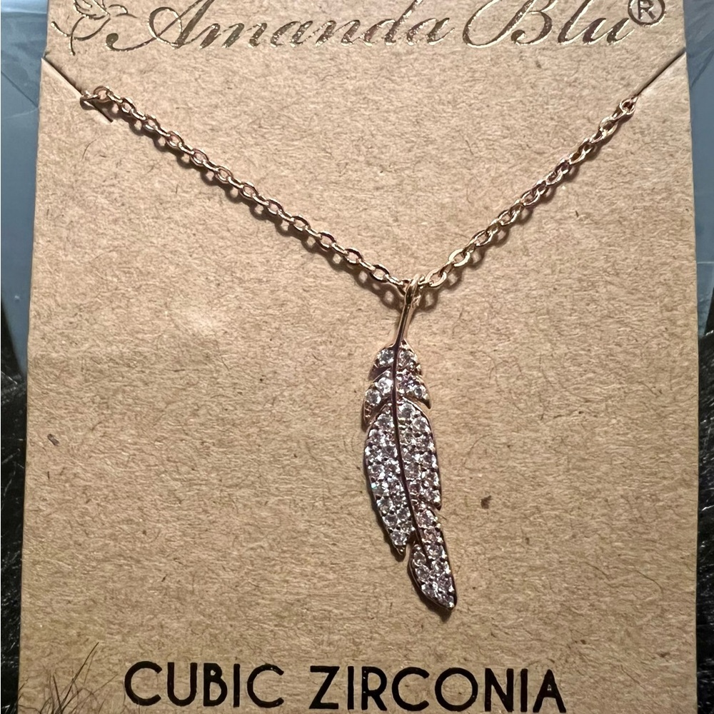 Rosegold Feather Necklace